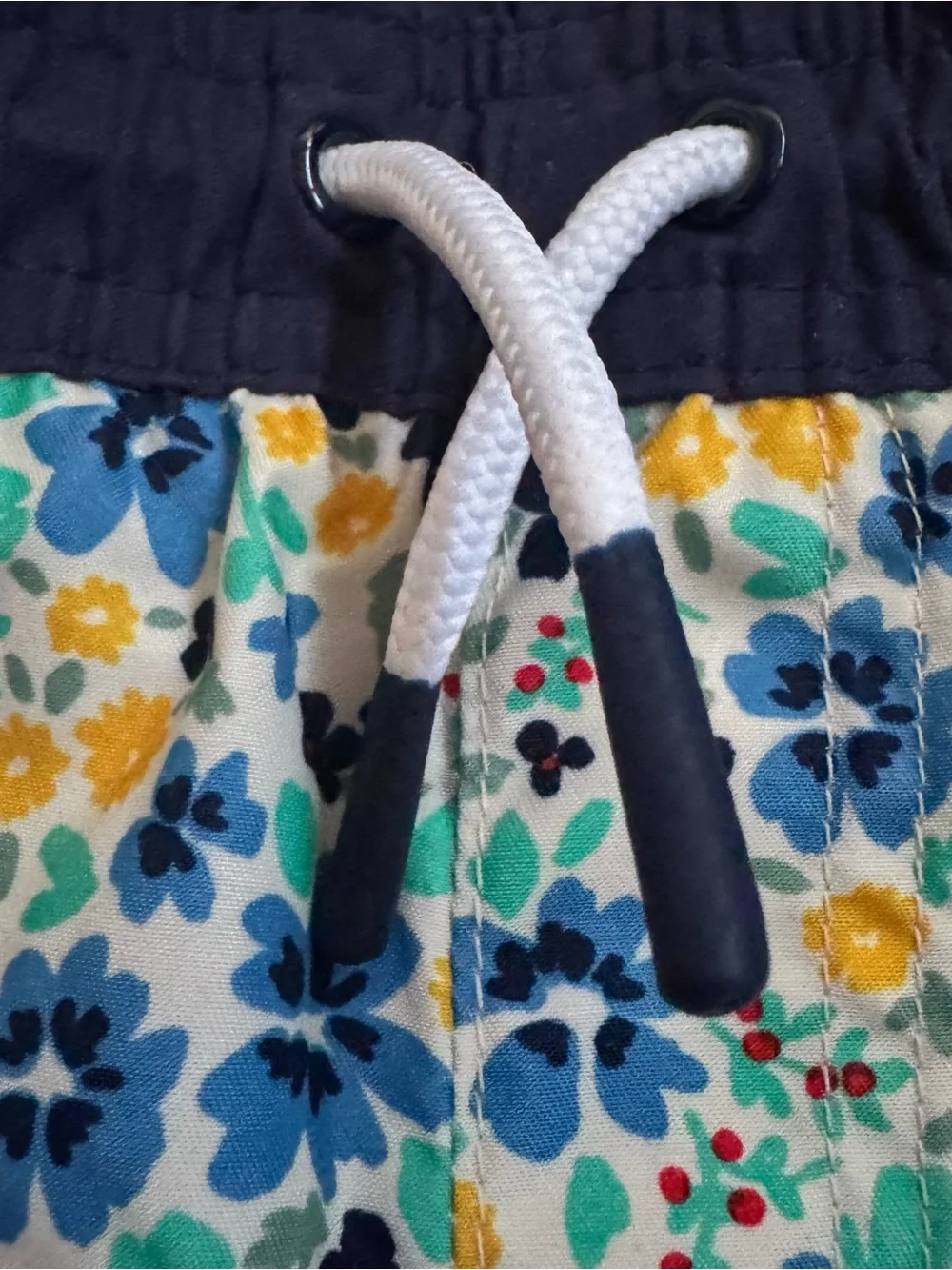 Cat & Jack Navy Blue Floral Swim Shorts 2T